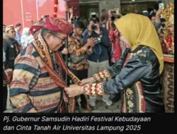 .J Gubernur Samsudin Hadiri Festival Kebudayaan dan Cinta Tanah Air Universitas Lampung 2025