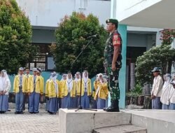 Danramil 426-02 Menggala, Menjadi Irup Di SMAN 03 Menggala, Ingatkan Pelajar selalu Giat Belajar