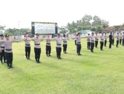 Polres Tulang Bawang Gelar Latkatpuan 12 Gerakan Pengaturan Lalu Lintas