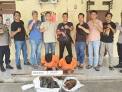 Dalam Waktu 3 Jam, Dua Pelaku Curat Dinamo Listrik Ditangkap Polsek Banjar Agung