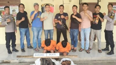 Dalam Waktu 3 Jam, Dua Pelaku Curat Dinamo Listrik Ditangkap Polsek Banjar Agung