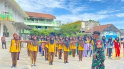 Babinsa Koramil 426-04 BA, Laksanakan Pembinaan Mental, Karakter, dan PBB di SMK Al Iman