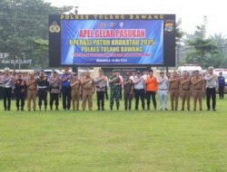 Dandim 0426/TB Hadiri Apel Gelar Pasukan Operasi Patuh Krakatau 2025 di Polres Tuba