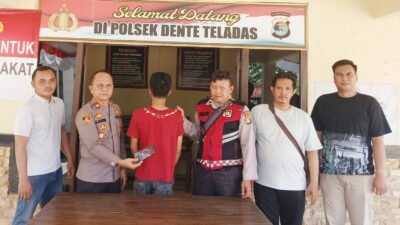 Polsek Dente Teladas Tangkap Pelaku Curas Yang Beraksi di Pangkas Rambut