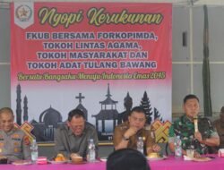 Cipta Kondisi, Polres Tulang Bawang bersama Kodim 0426 Gelar Patroli Skala Besar di Sejumlah Tempat